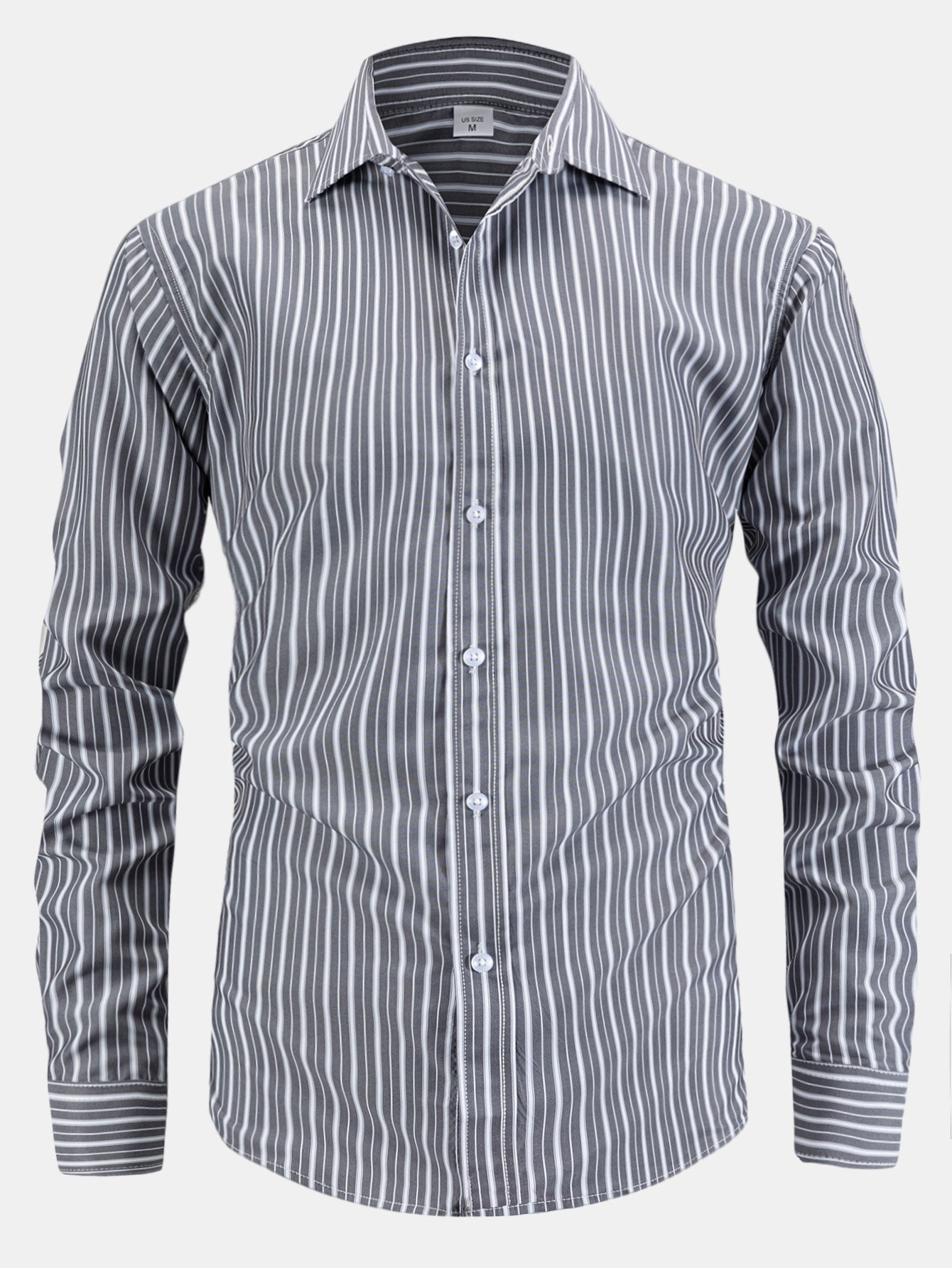 Ladislao® | Long Sleeve Stripe Button Up Shirt