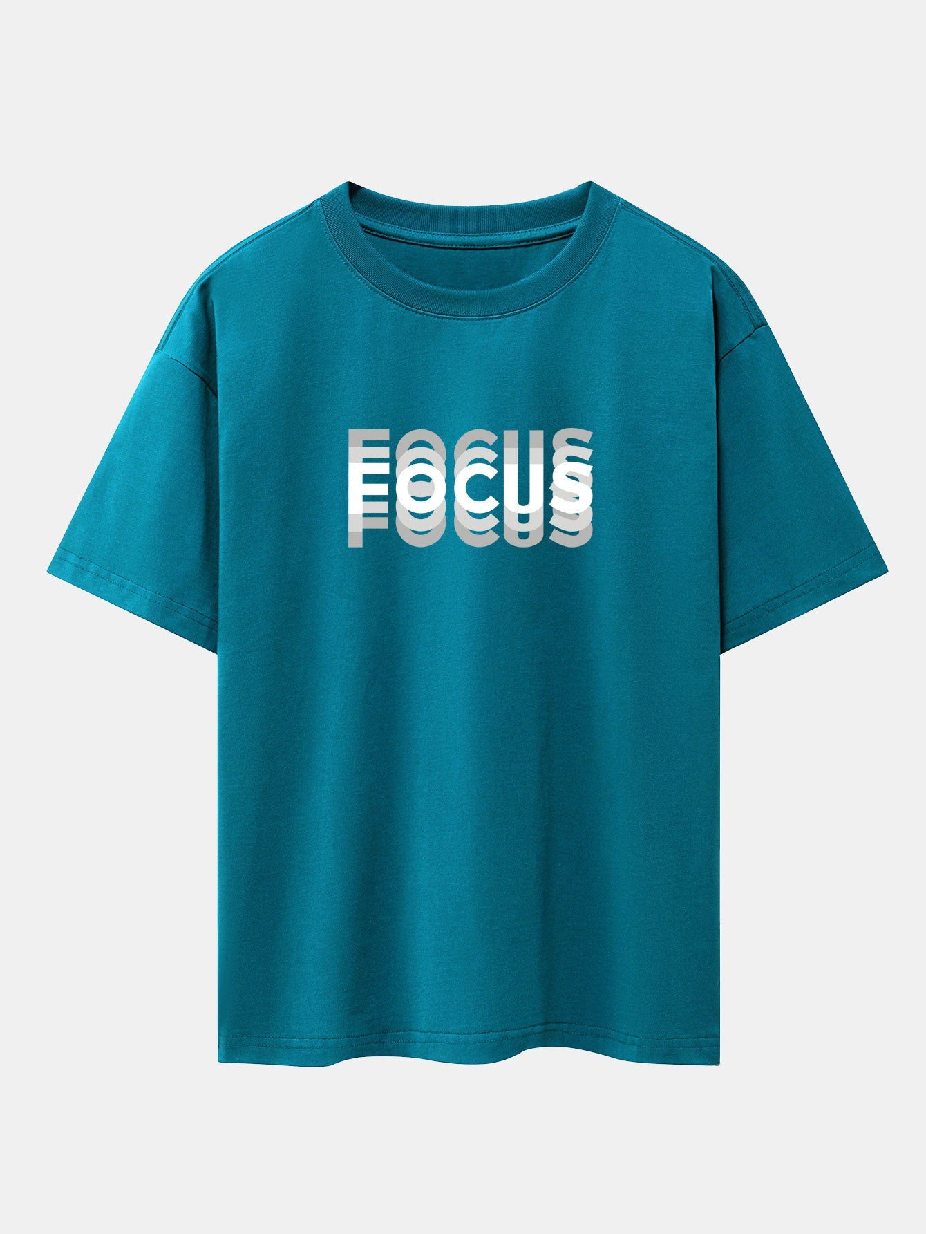 Cooper® | Focus Slogan Print Drop Shoulder Oversize T-Shirt