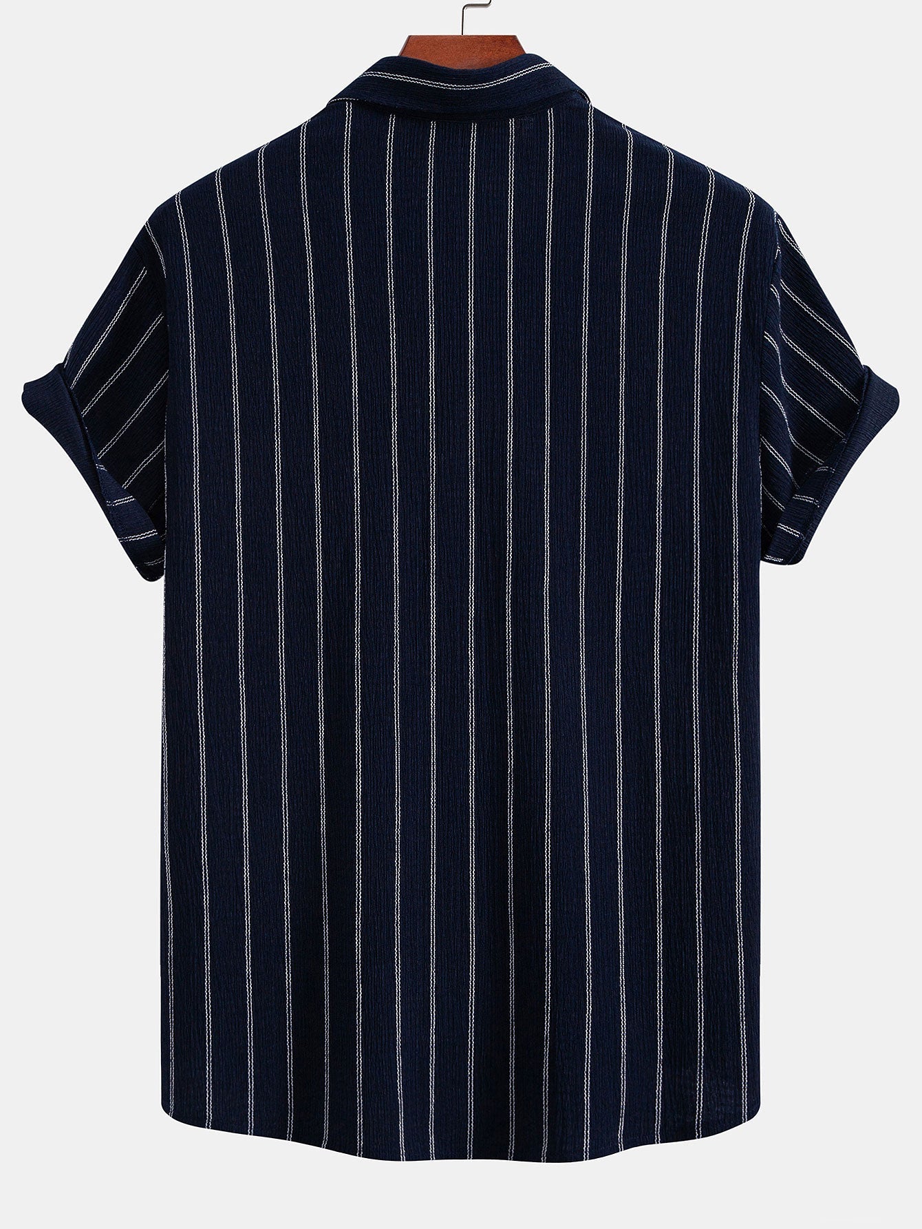 Cirilo® | Stripe Textured Button Up Shirt