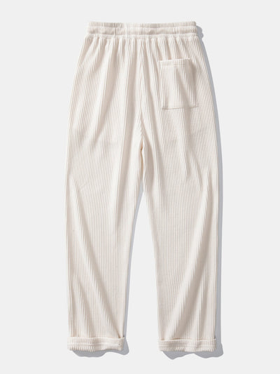 Inocencio® | Long Sleeved Waffle Button Up Shirt & Drawstring Knitted Waffle Pants