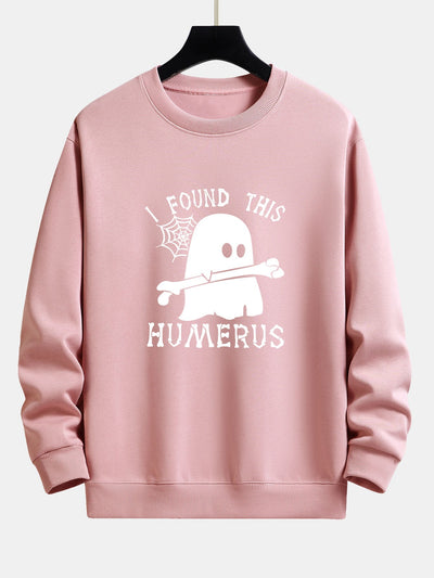 Celedonio® | Ghost Found This Humerus Print Relax Fit Sweatshirt