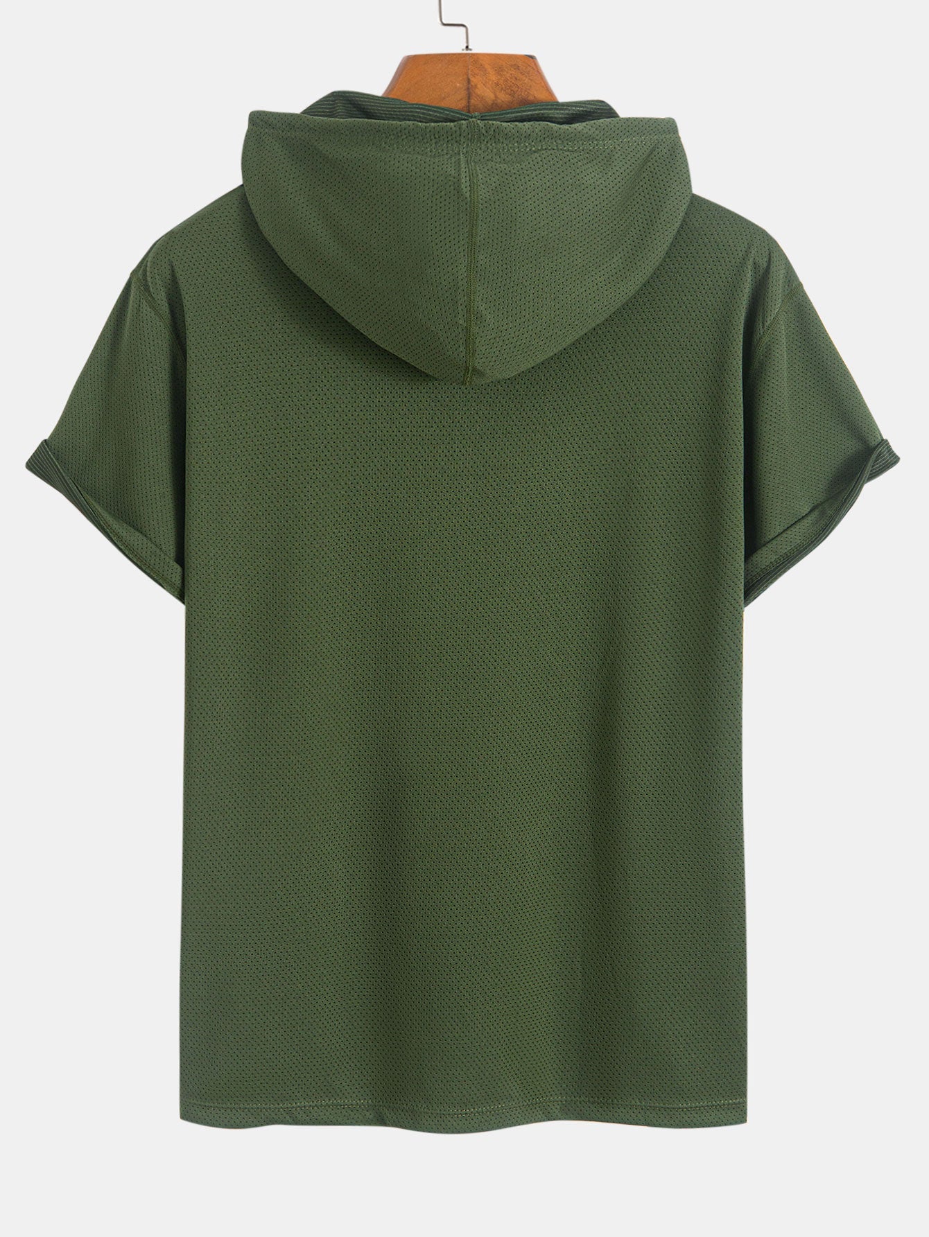 Lucas® | Athletic Mesh Kangaroo Pocket Hooded T-Shirt