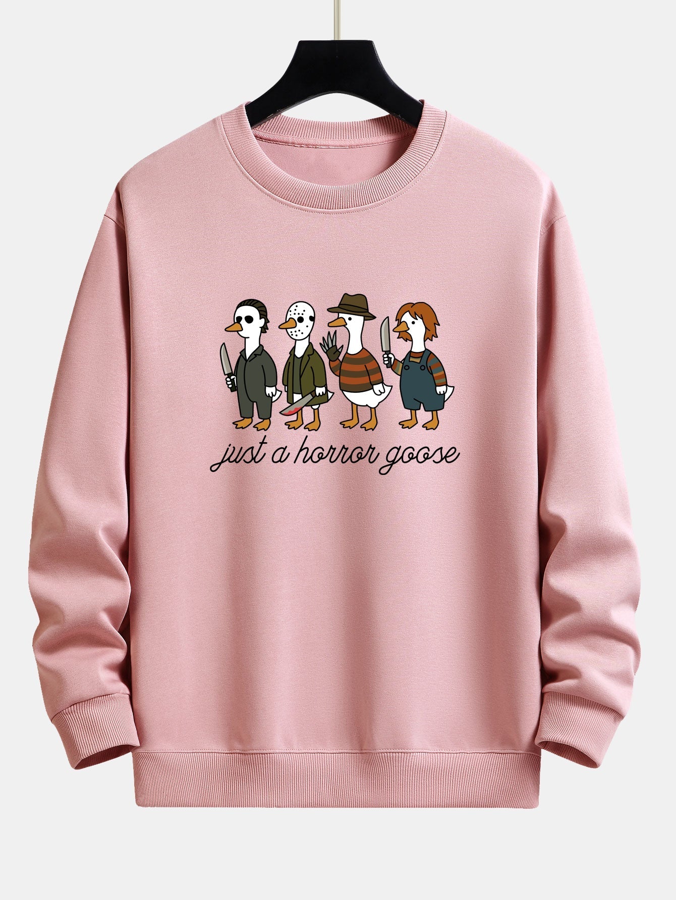 Iván® | Halloween Horror Goose Print Relax Fit Sweatshirt