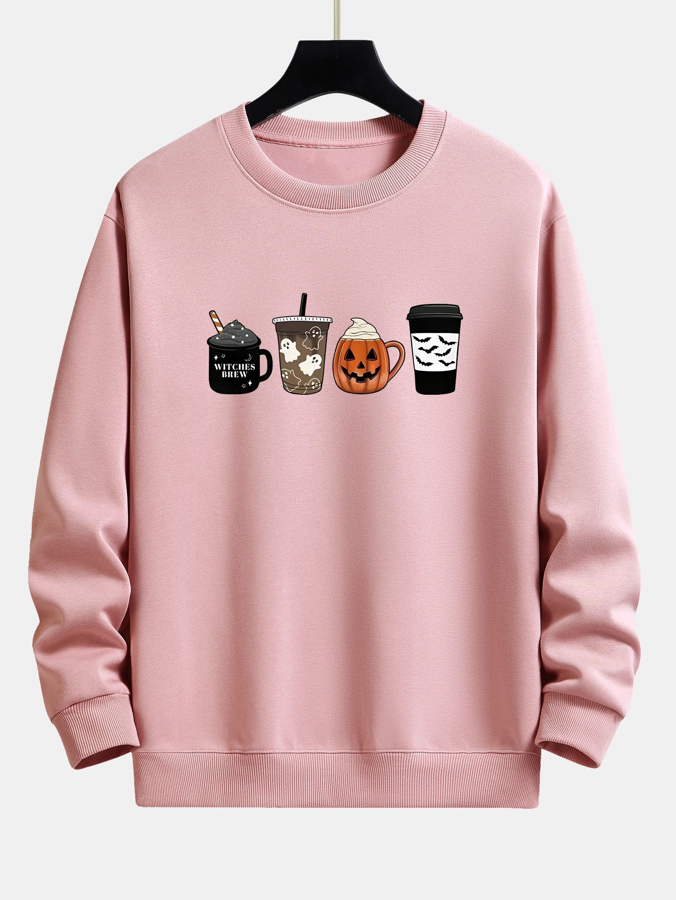 Casimiro® | Halloween Coffee Print Relax Fit Sweatshirt