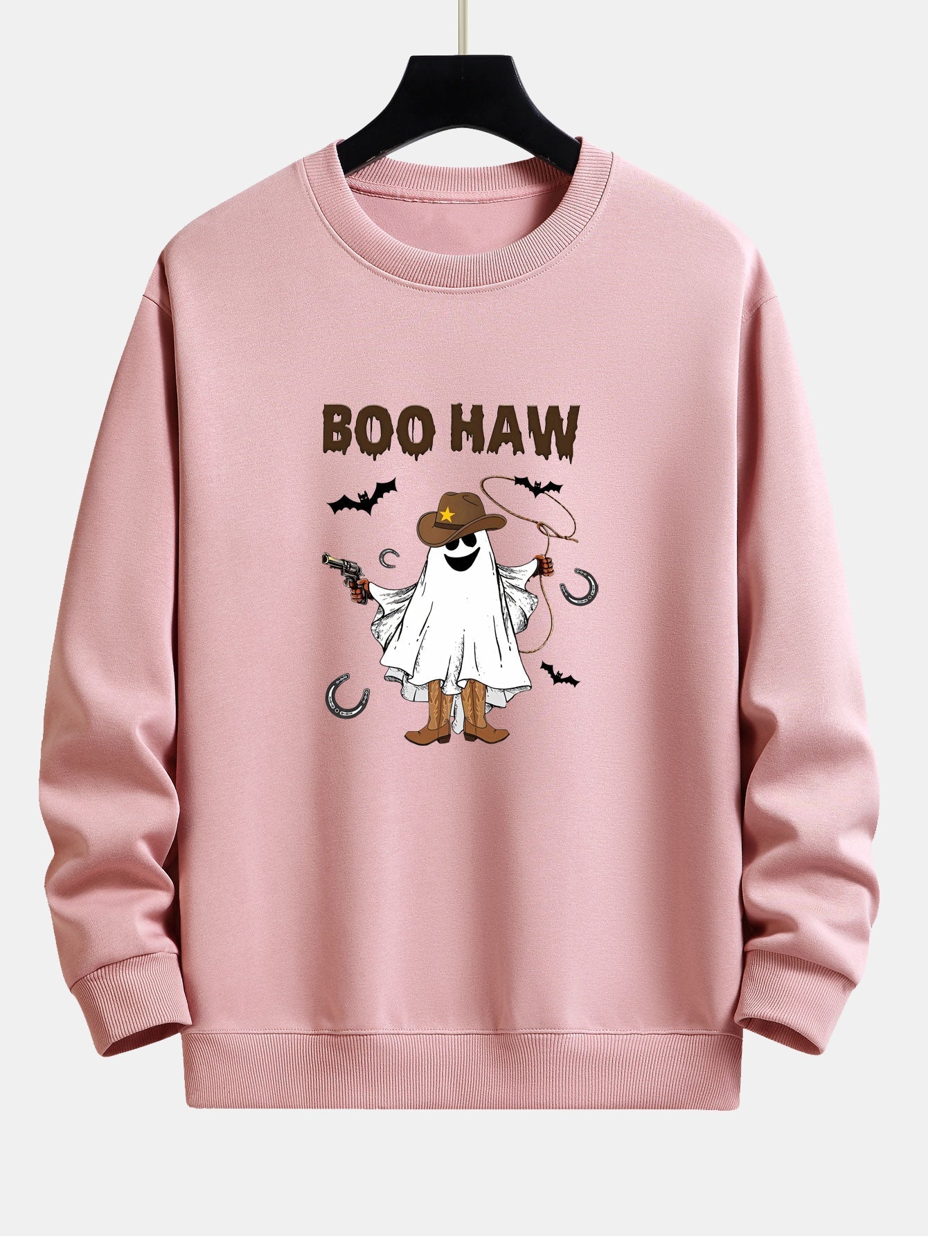 Canuto® | BOO HAW Cowboy Ghost Print Relax Fit Sweatshirt