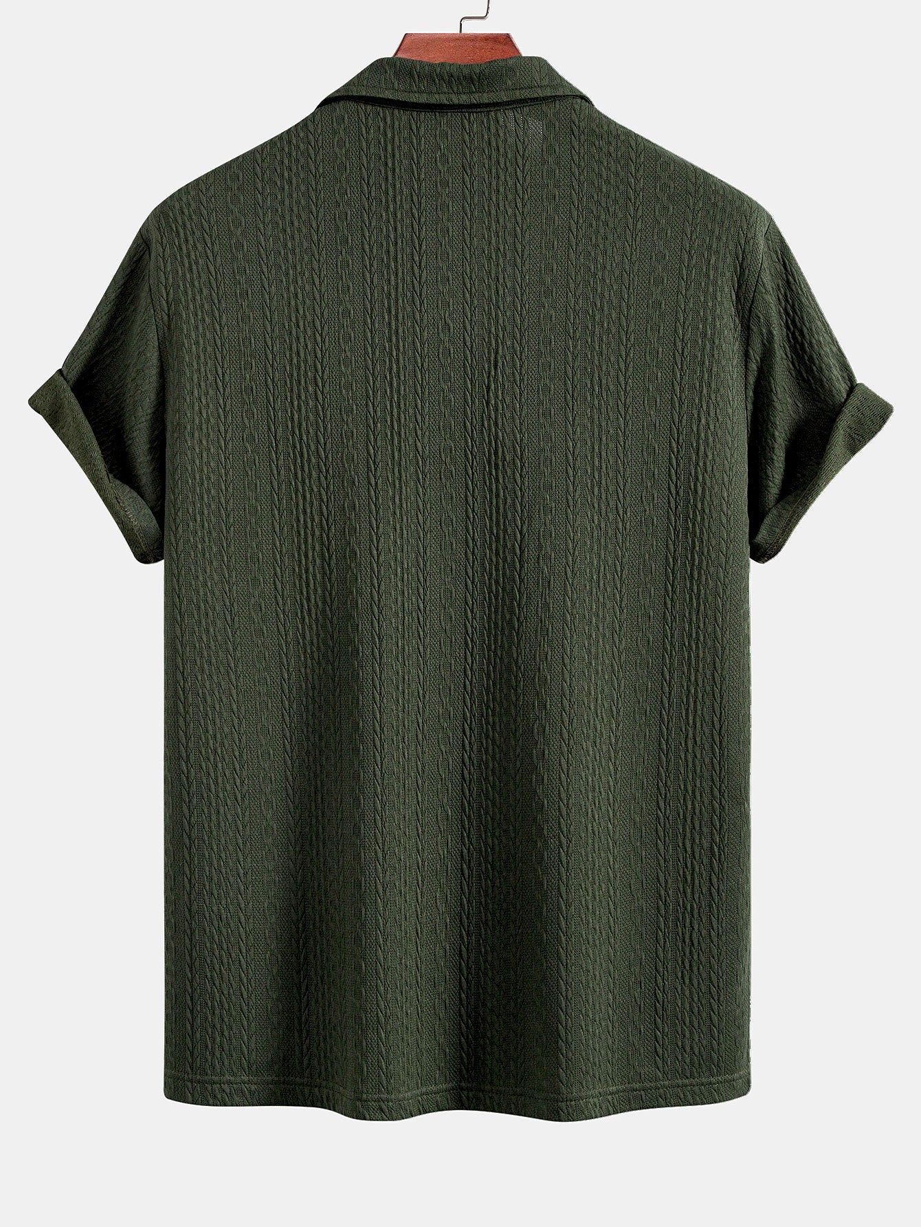 Sebastian | Textured Jacquard Knit Polo Shirt