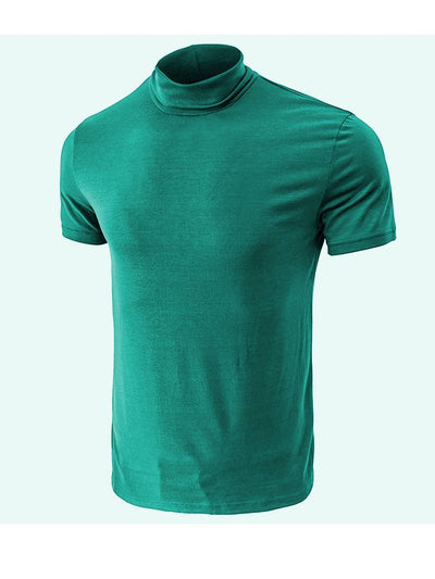 Lucian® | Casual Short Sleeve Turtleneck T-Shirt