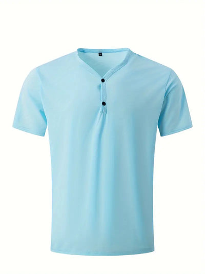 Ellis® | Solid, Casual V-Neck T-Shirt For Men