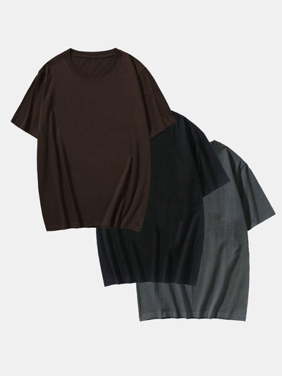 Adalton® | 3 Pieces Basic Cotton T-Shirt