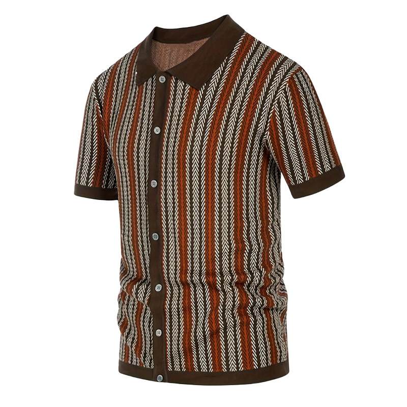 Tom | Men'S Summer Fashion Knitted Short Sleeve Shirt
