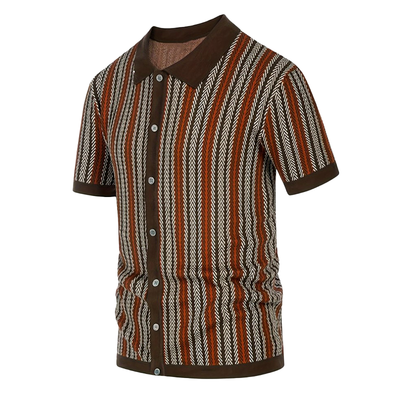 Tom | Men'S Summer Fashion Knitted Short Sleeve Shirt