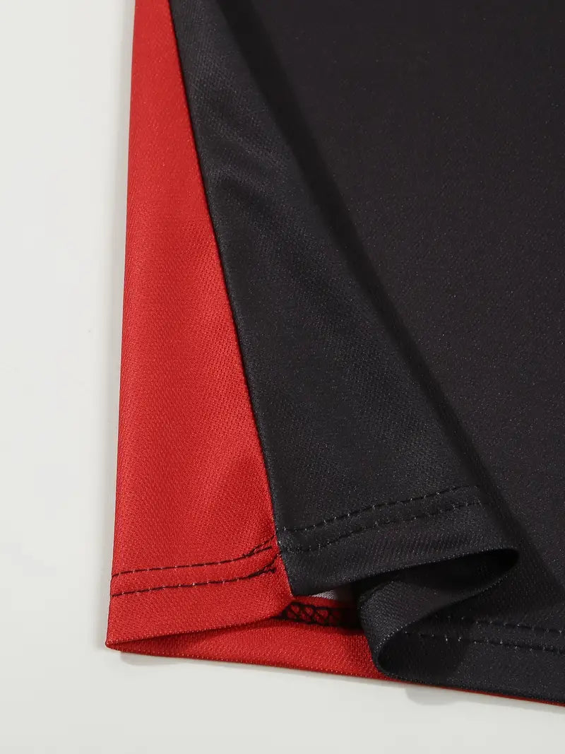 Dale® | Striped Casual Color Block Short Sleeve Shirt