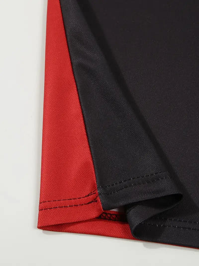 Dale® | Striped Casual Color Block Short Sleeve Shirt