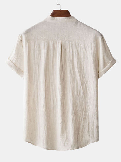 Amaan® | Henry Collar Shirt With Pocket