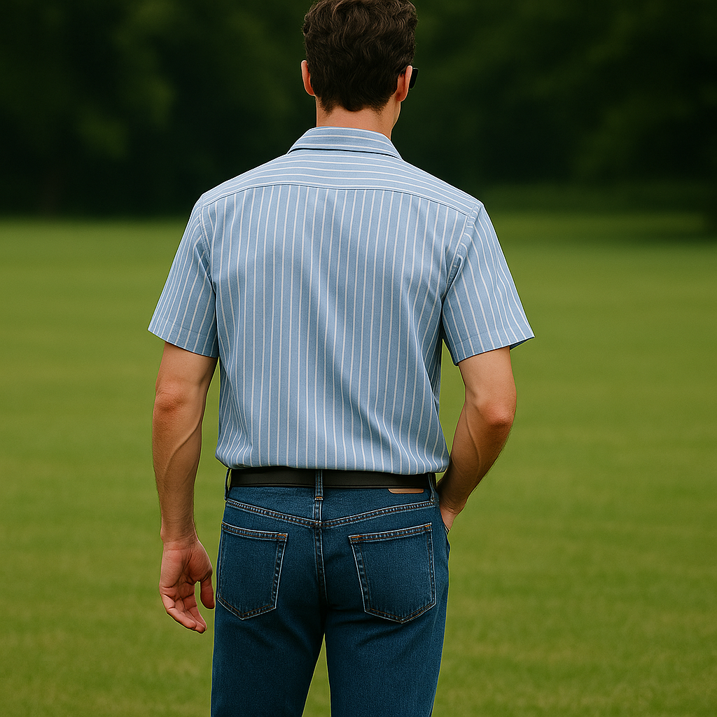 Rory | Men'S Summer Fashion Striped Cotton And Linen Short Sleeve Shirt