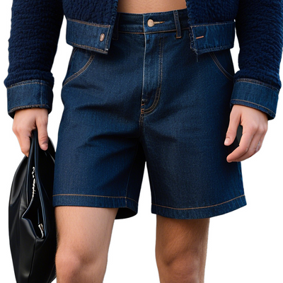 Clifton | Men'S Retro Casual Washed Denim Shorts