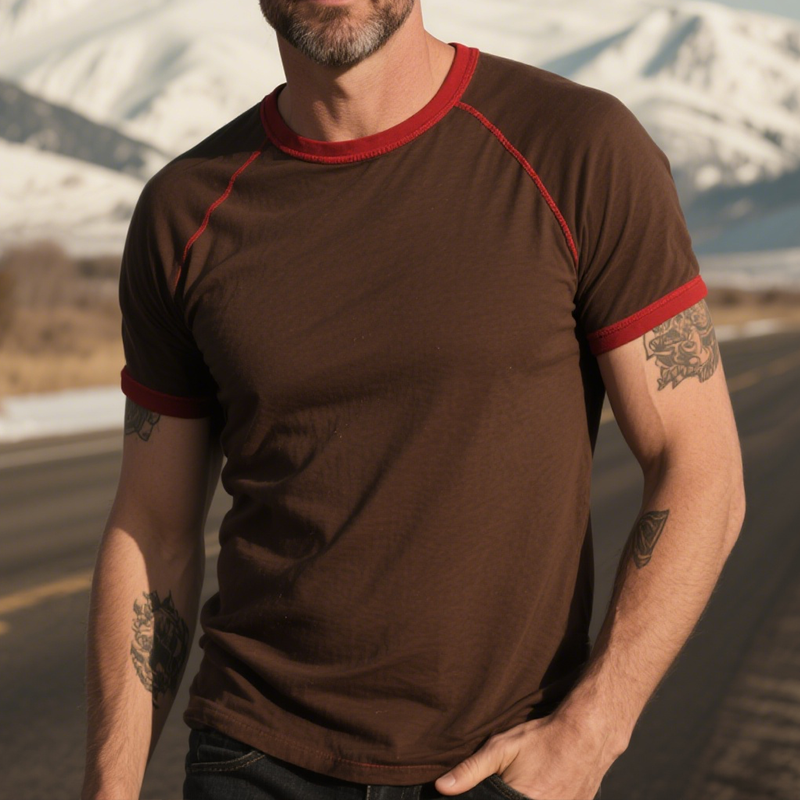 Eddie | Men'S Retro Casual Cotton Round Neck Short Sleeve T-Shirt