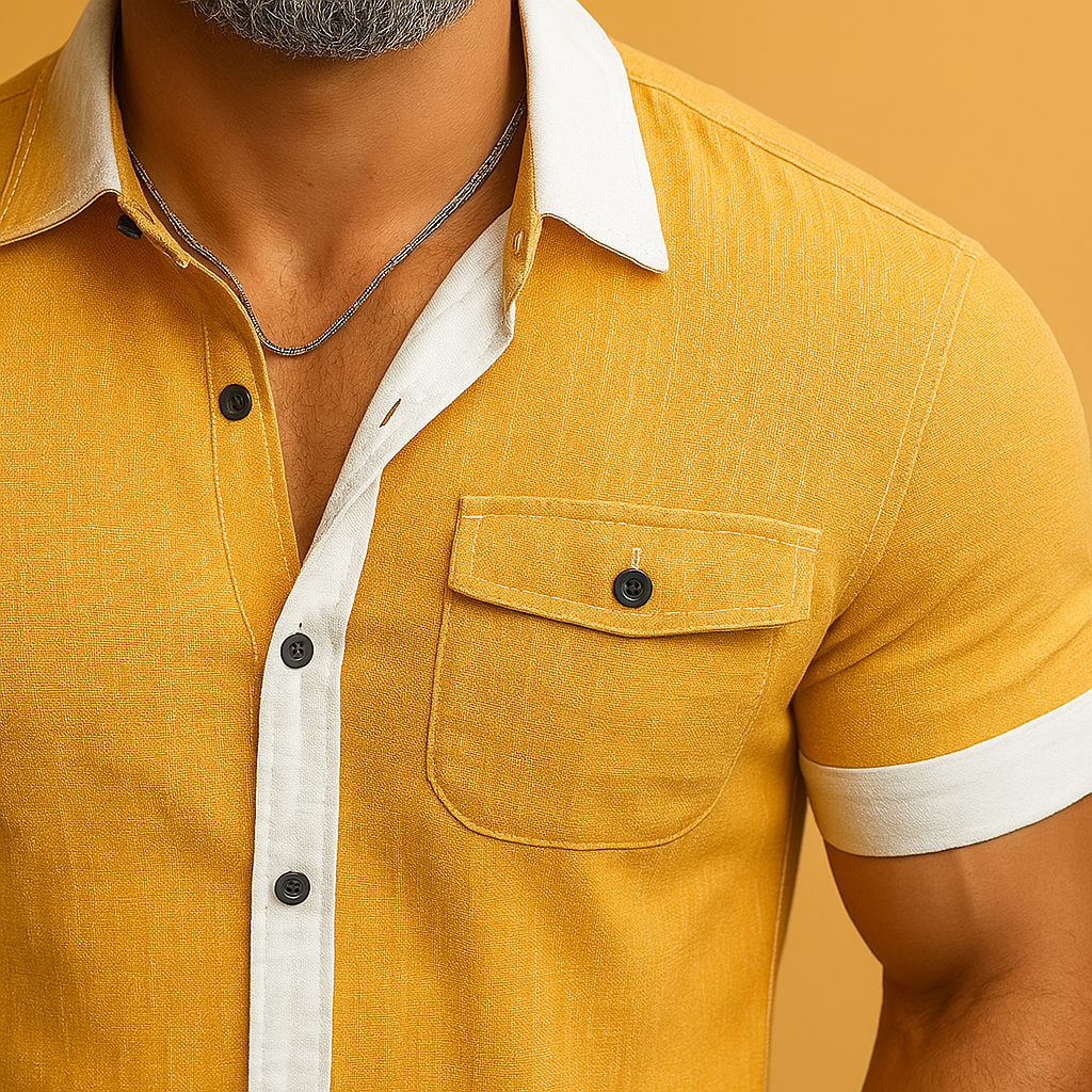 Hector | Men'S Summer Light Linen Short Sleeve Shirt