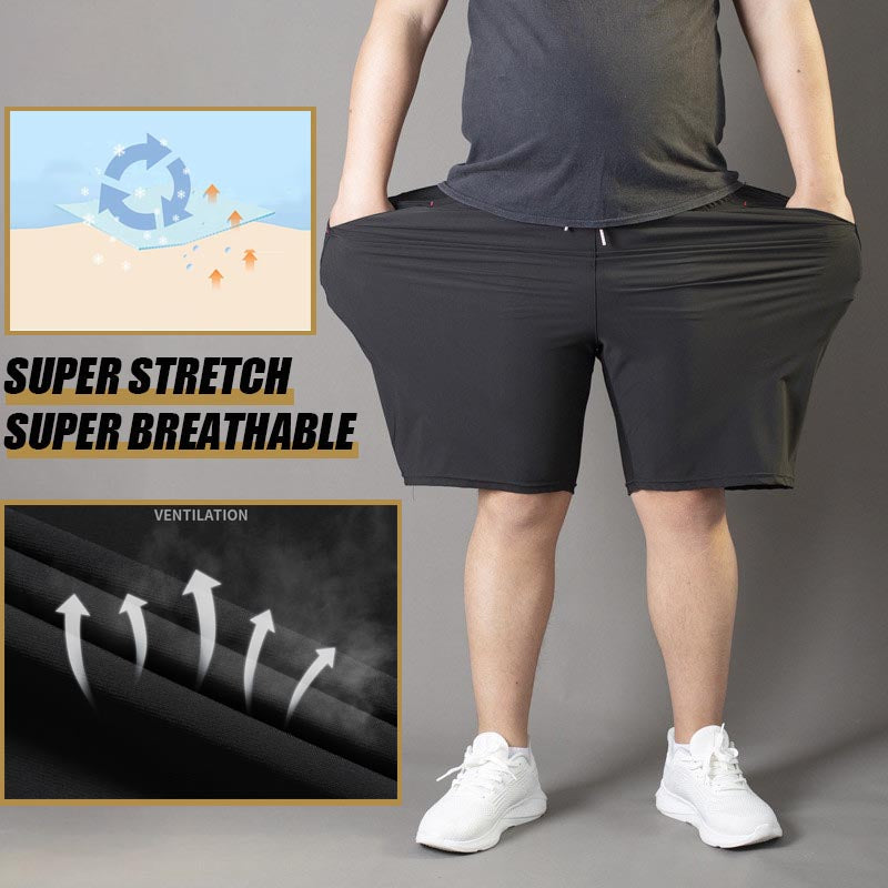 Malik® | Men'S Plus Size Ice Silk Stretch Shorts