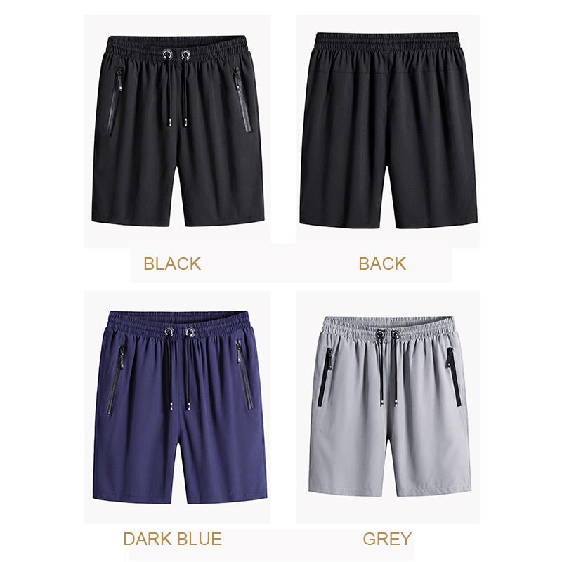 Malik® | Men'S Plus Size Ice Silk Stretch Shorts