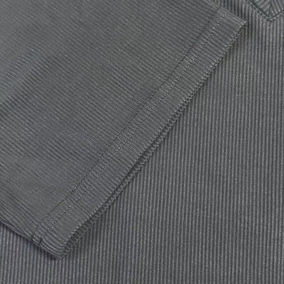 Men's Casal Ribbed Cotn Blend V-neck SliFit Short-sleeved T-shirt