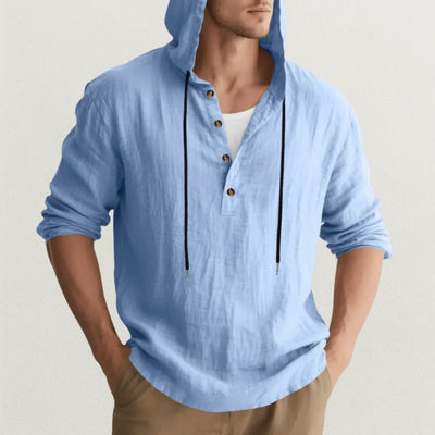 Crispín | Marcus Linen Hoodie Shirt