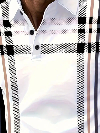 Lurdes® | Stylish Striped Short-Sleeved T-Shirt For Men