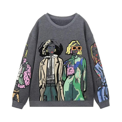 Xavier® | Casual Fall Sweatshirts With Wool Print