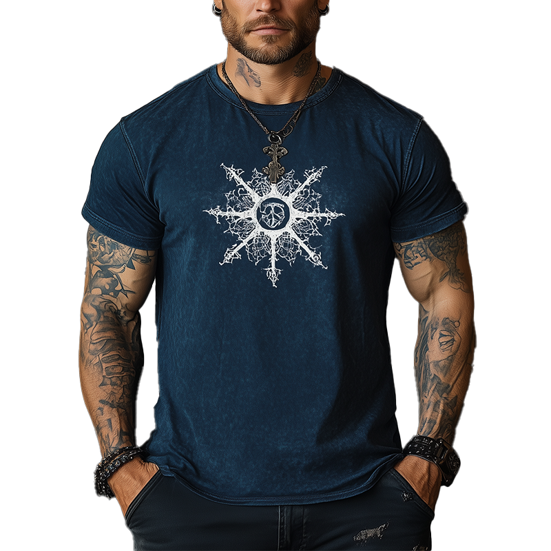 Burt | Men'S Summer Fashion Printed Cotton Blend Short-Sleeved T-Shirt