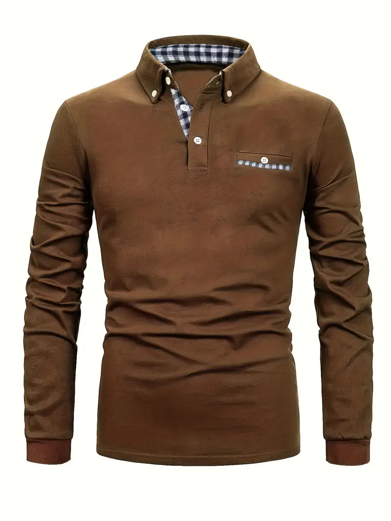 Long® | Plaid Button-Down Long Sleeve Shirt