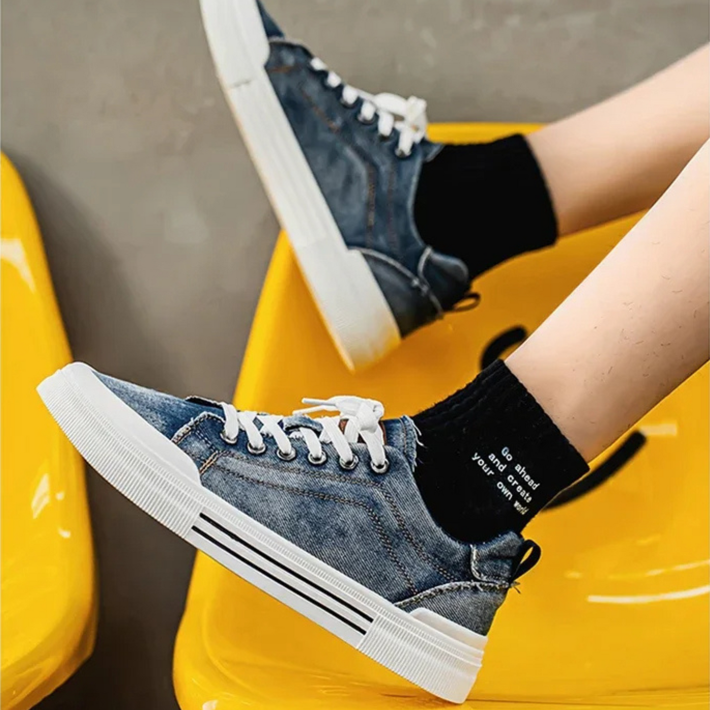 Alexei | Bellagio Denim Sneakers