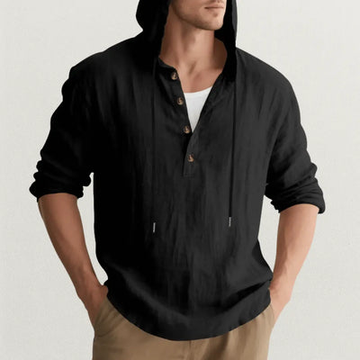 Crispín | Marcus Linen Hoodie Shirt