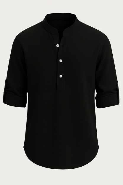 Agaton® | THE HENLEY COLLAR SHIRT