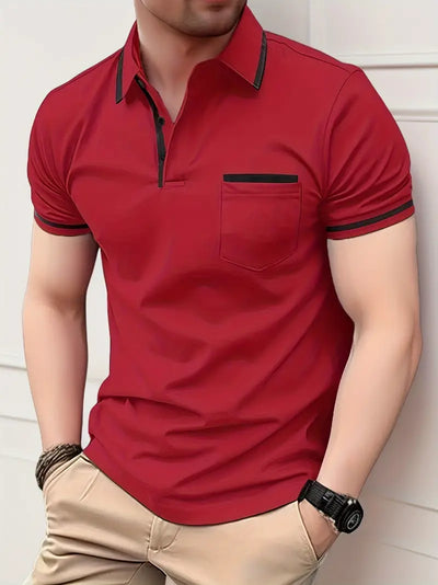 Damien® | Contrasting Short Sleeve Golf Shirt