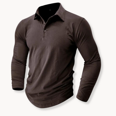 Cathal® | Casual Polo With Long Sleeves