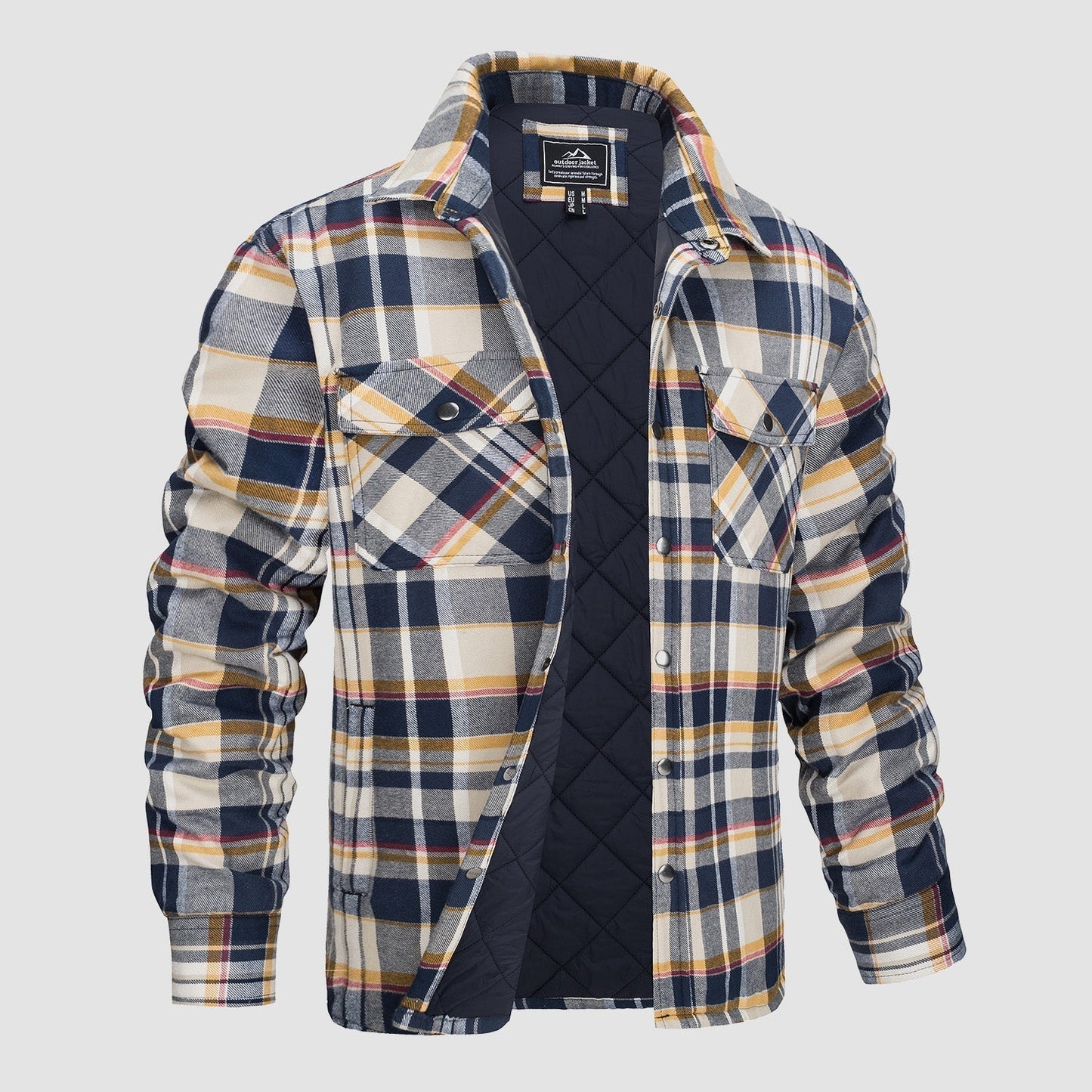 Edward® | Versatile design checked bomber jacket