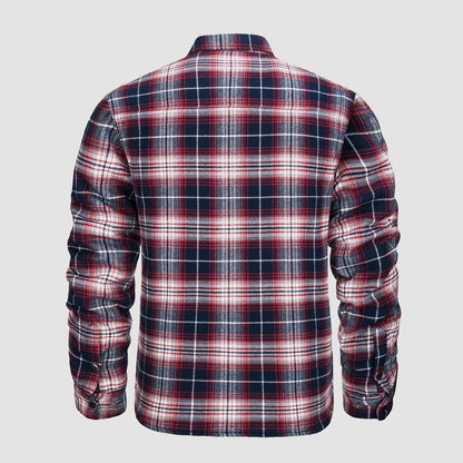 Edward® | Versatile design checked bomber jacket