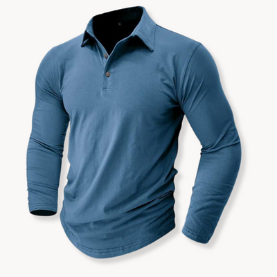 Cathal® | Casual Polo With Long Sleeves
