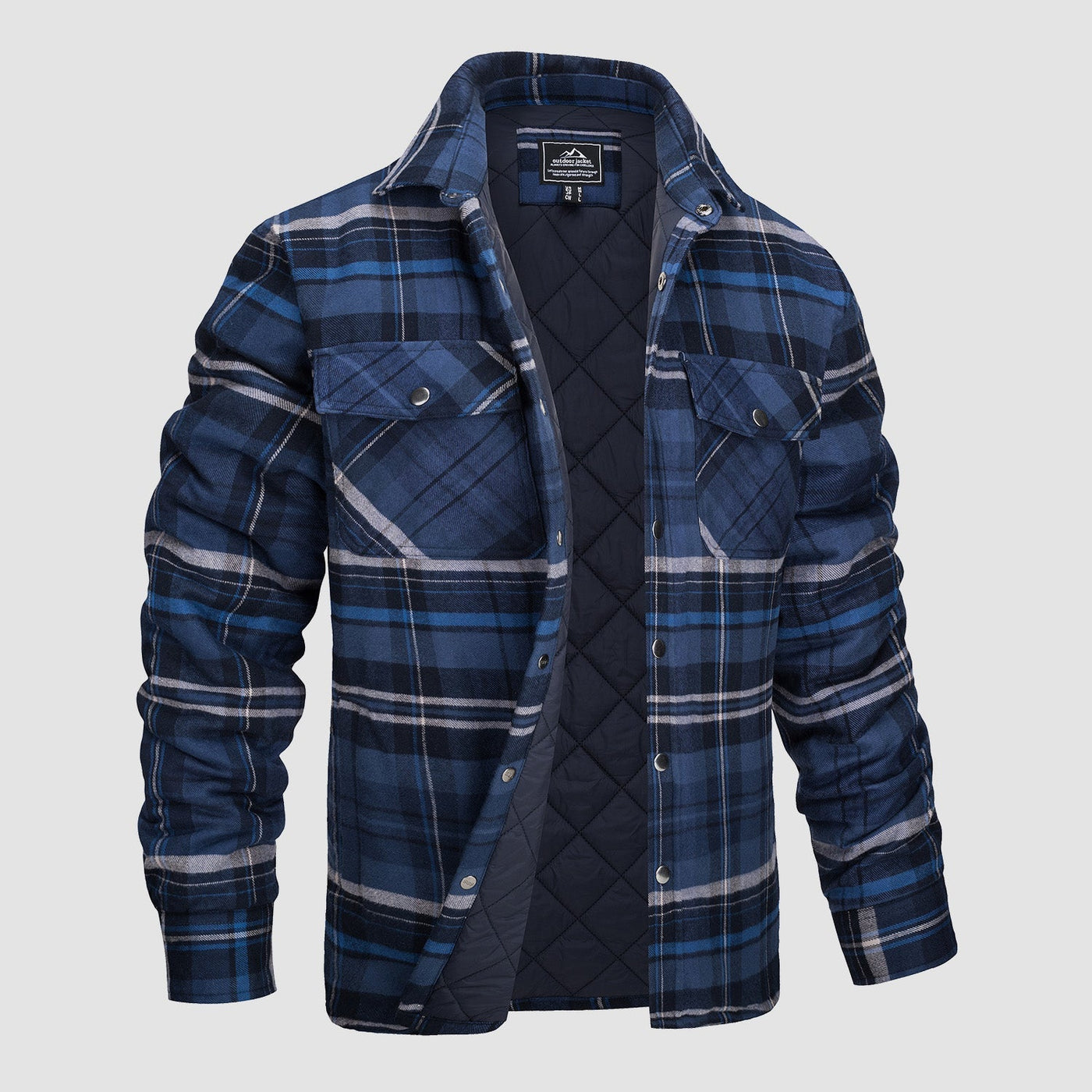 Edward® | Versatile design checked bomber jacket