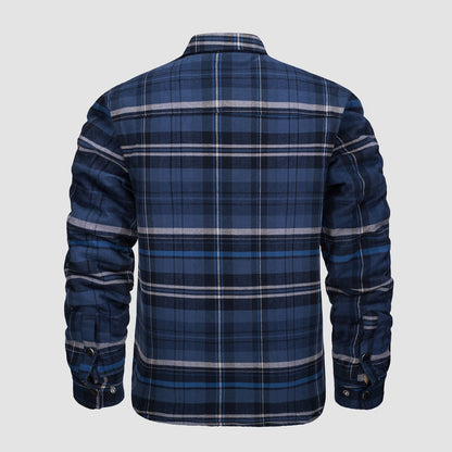 Edward® | Versatile design checked bomber jacket