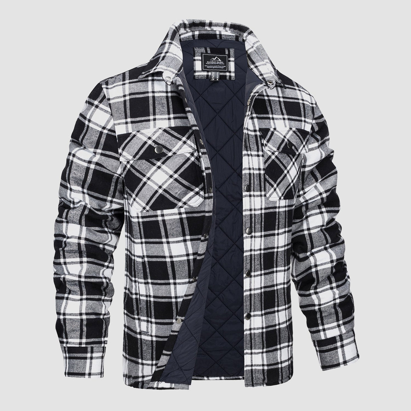 Edward® | Versatile design checked bomber jacket