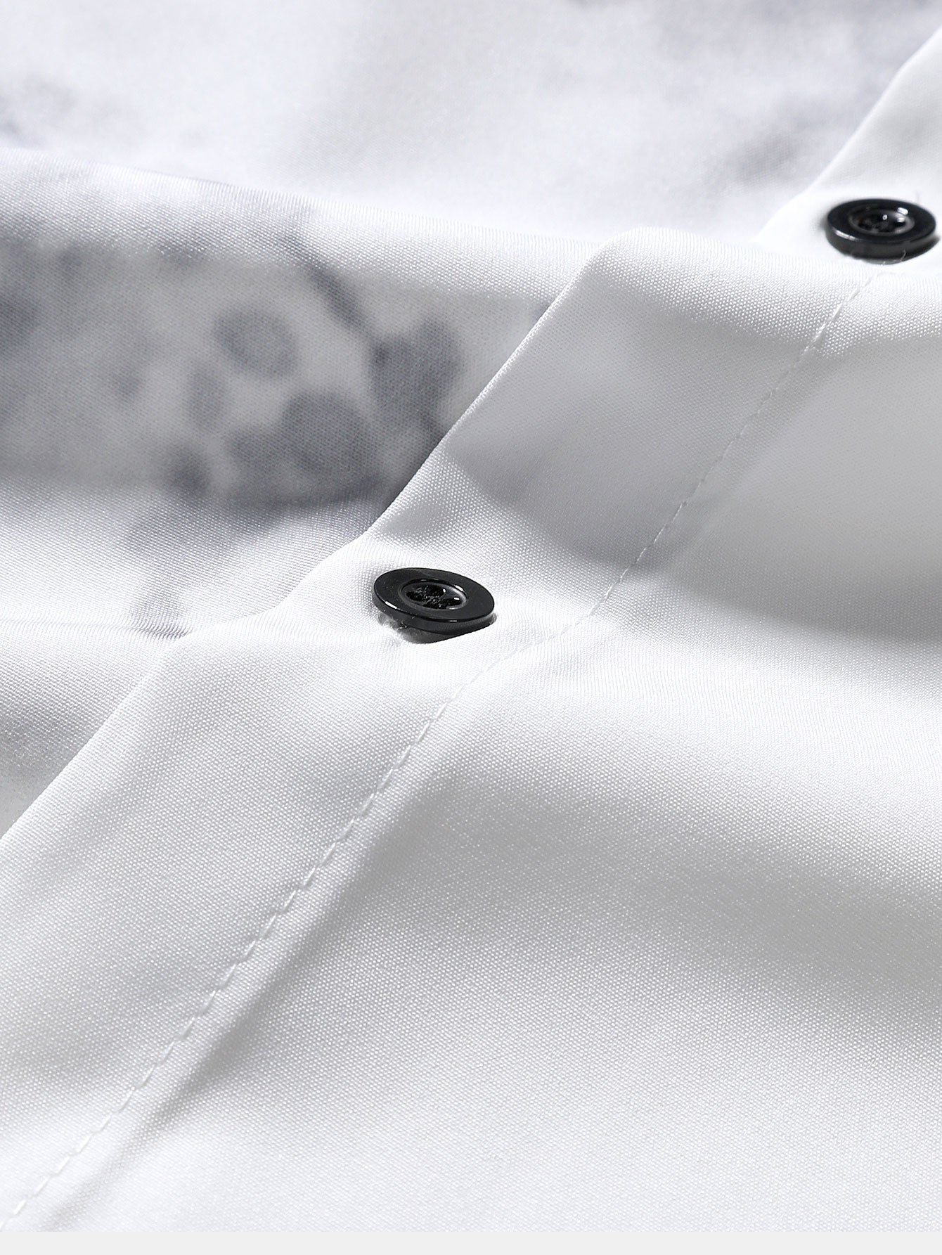 Kris® | Traditional Oriental Ink Painting Print Stand Collar Shirt & Drawstring Swim Shorts