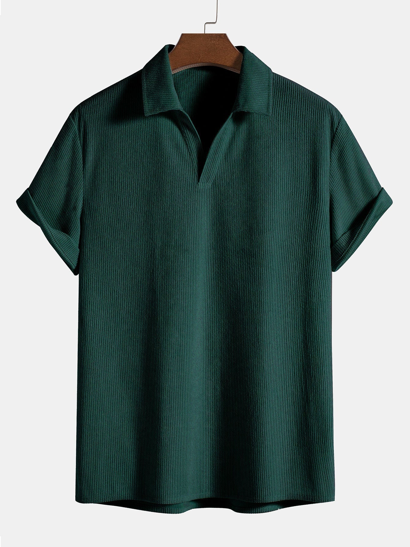 Tobias® | Short Sleeve Corduroy Polo Shirt