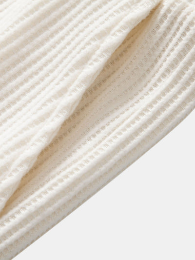 Isidoro® | Drawstring Knitted Waffle Pants