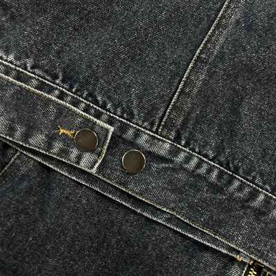 Men's Vine Washed Baseball Collar SliFit DeniJacket