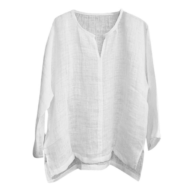 Judson® | Solid Color Loose V-Neck Shirt