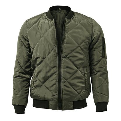 Bertus® | Men's Padded Stand Collar Solid Color Thermal Padded Jacket 17181514X