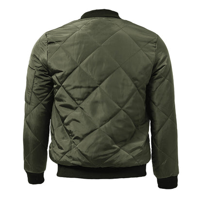 Bertus® | Men's Padded Stand Collar Solid Color Thermal Padded Jacket 17181514X