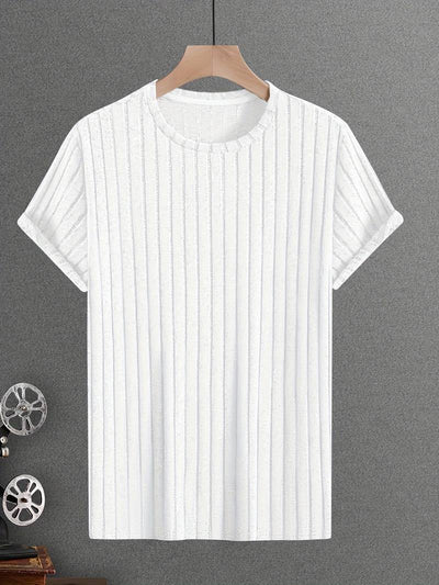Lucero® | Ribbed Casual Short Sleeve T-Shirt