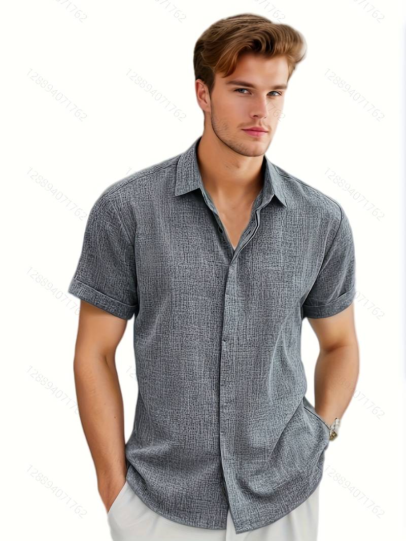 Elliot® | Stylish, Buttoned Short-Sleeved Shirt For Men